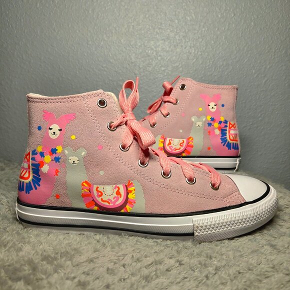 Converse Chuck Taylor All Star High GS “Playful Llama” - Size: 6 (Juniors) - Picture 4 of 12